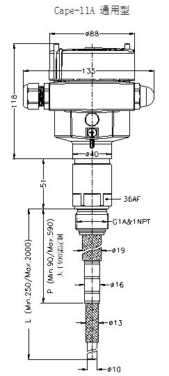 Cape-11A通用型射頻導(dǎo)納料位開關(guān)