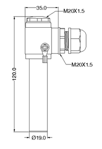 SW-21輕巧型磁開關產(chǎn)品尺寸