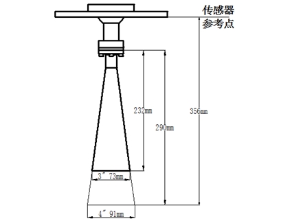 高頻脈沖雷達(dá)液位計(jì)尺寸圖